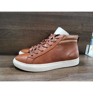 Alfani Men's Jensen Lace Up Mid-Top Sneaker Tan 7M